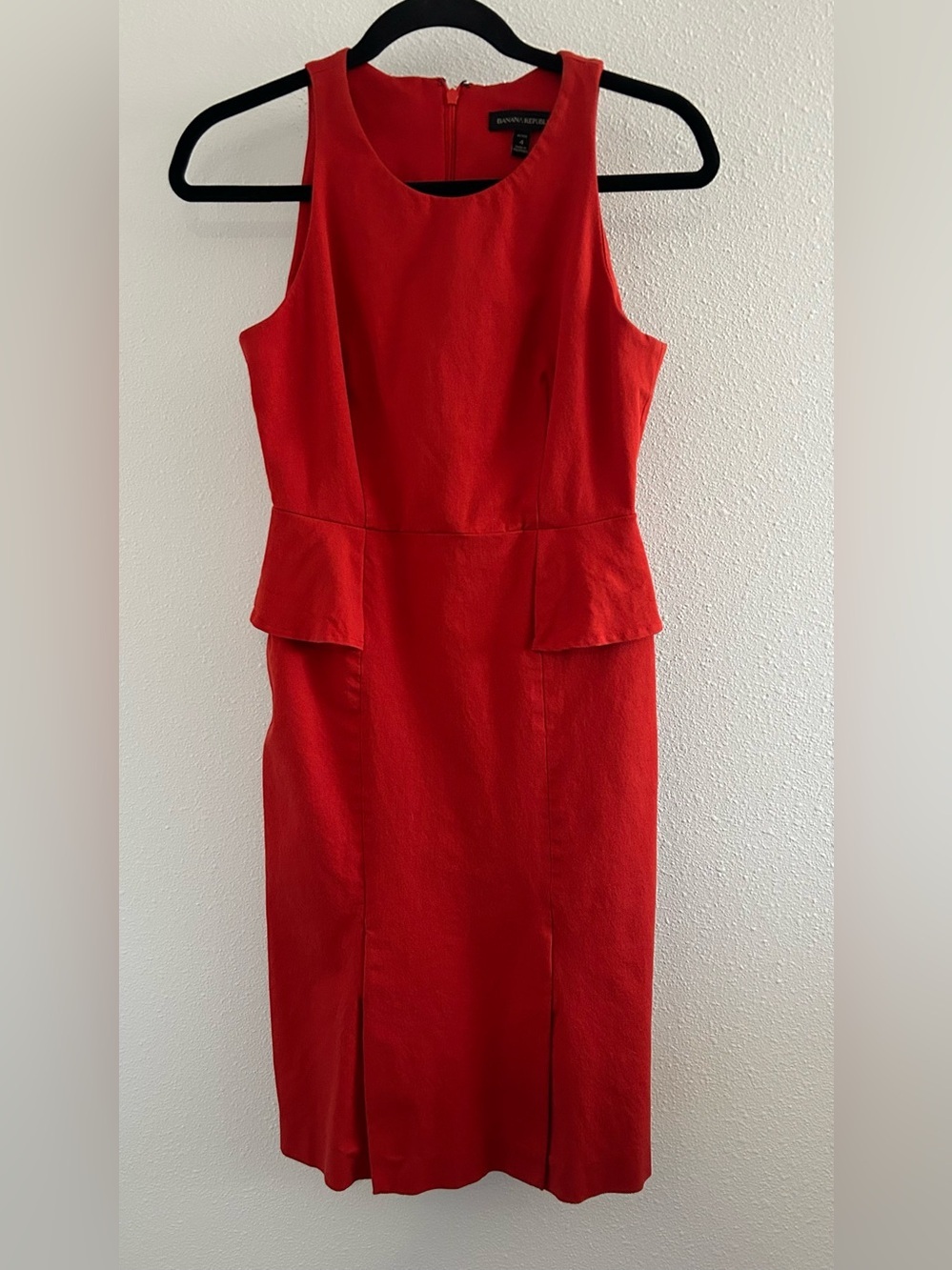 Banana Republic Sleeveless Peplum Midi Dress